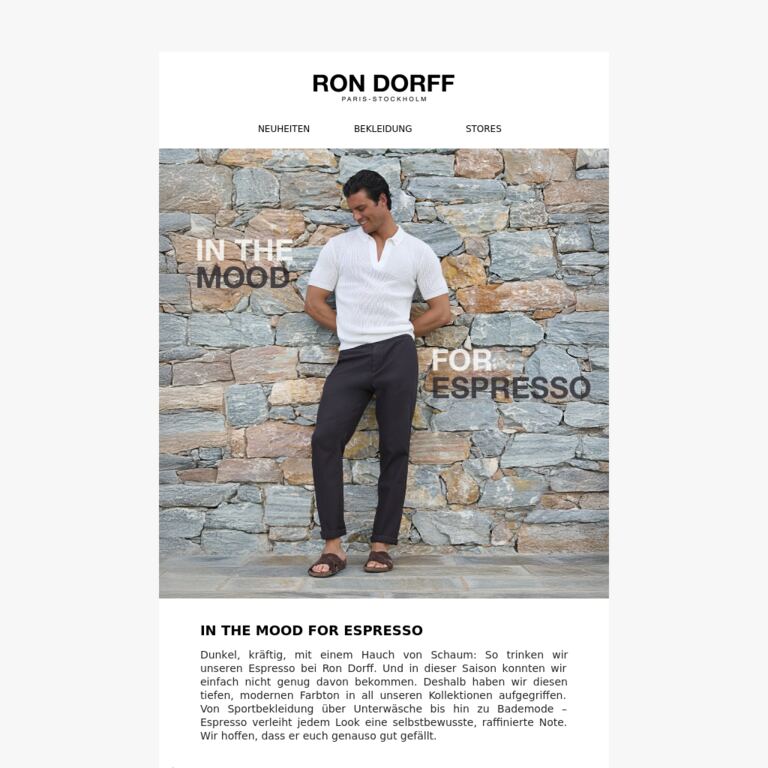 Lust auf Espresso - newsletter screenshot