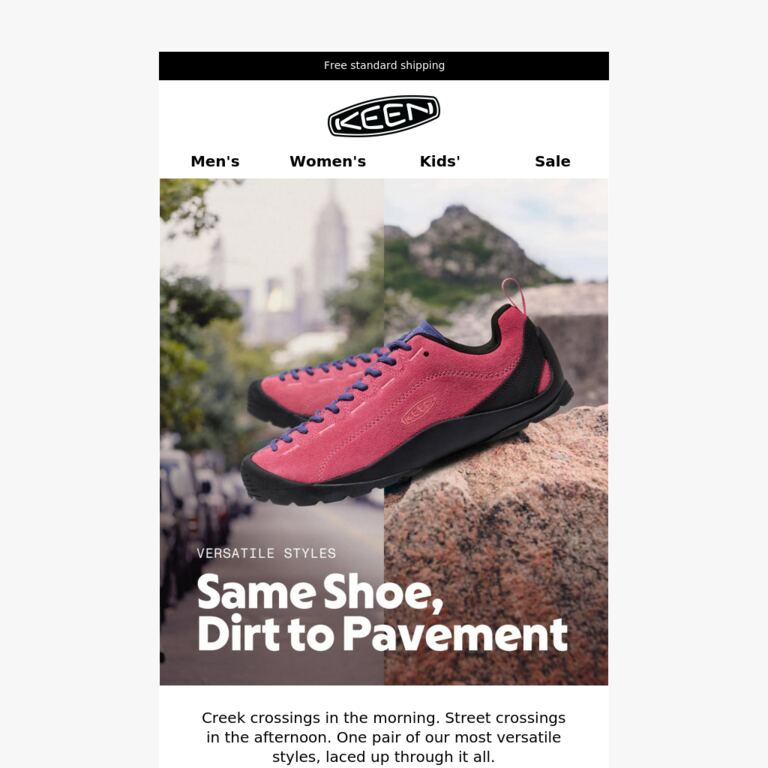 Same Shoe, Dirt to Pavement - newsletter screenshot