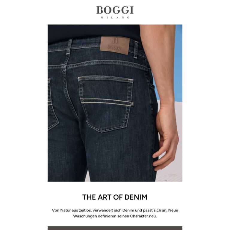Neue Denims, neue Waschungen - newsletter screenshot