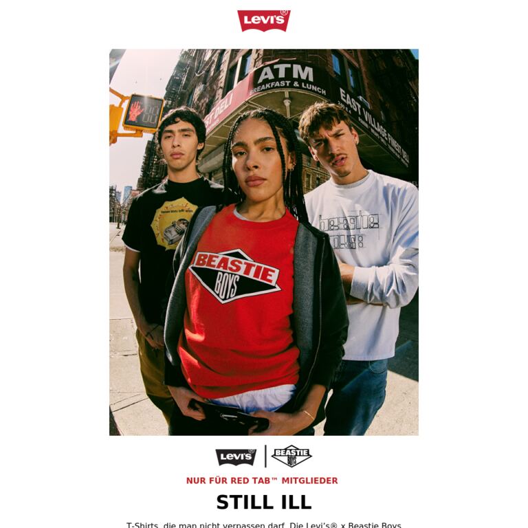 Levi’s® x Beastie Boys - newsletter screenshot