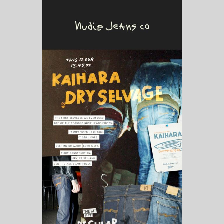 Back in stock: Loud Larry Dry Selvage - newsletter screenshot