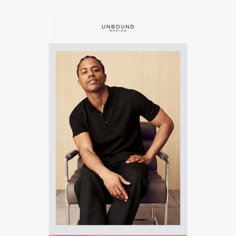 Meet the Fine Knit Polo. - newsletter screenshot