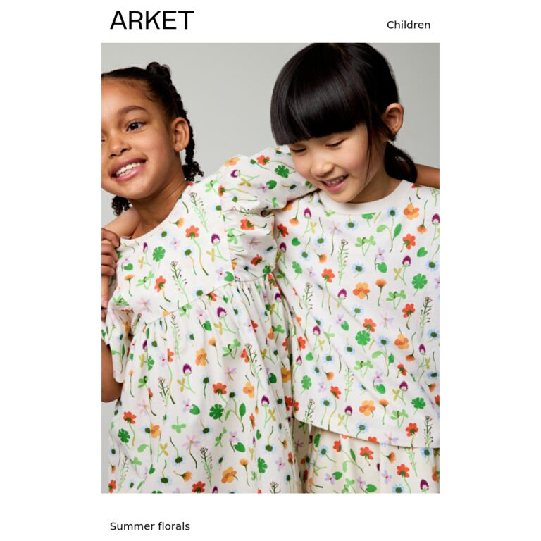 Summer florals - newsletter screenshot