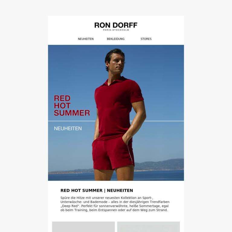 Red Hot Summer - newsletter screenshot