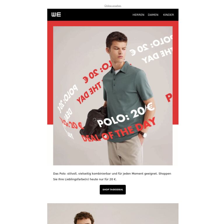 Ihr neues Go-to-Polo für nur 20 € - newsletter screenshot