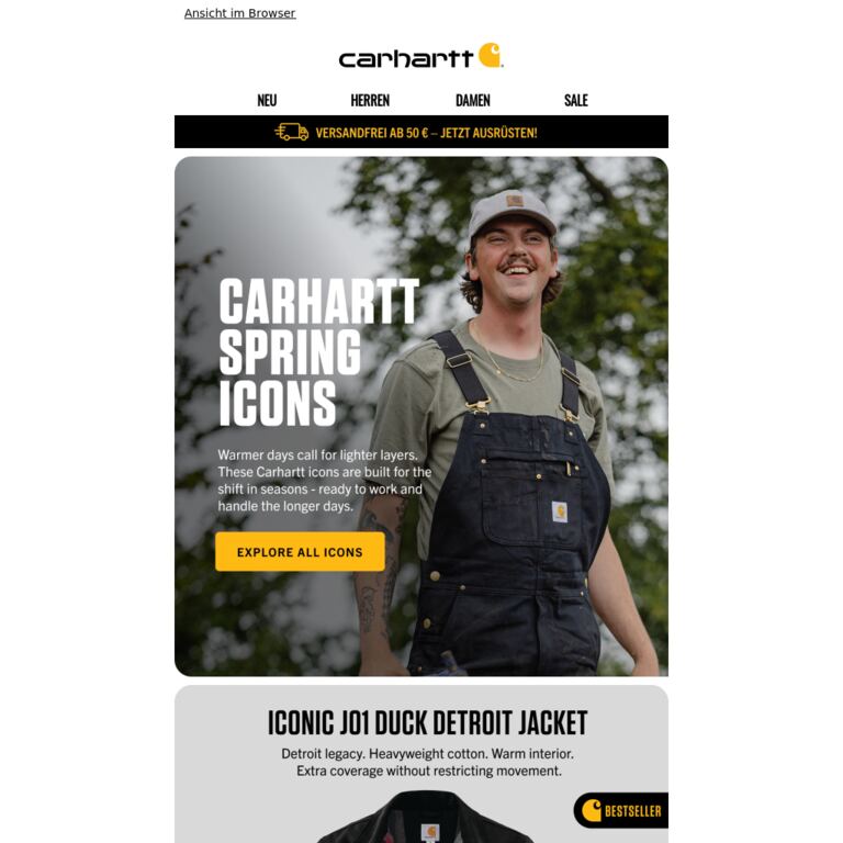 Spring Icons Are Back - newsletter screenshot