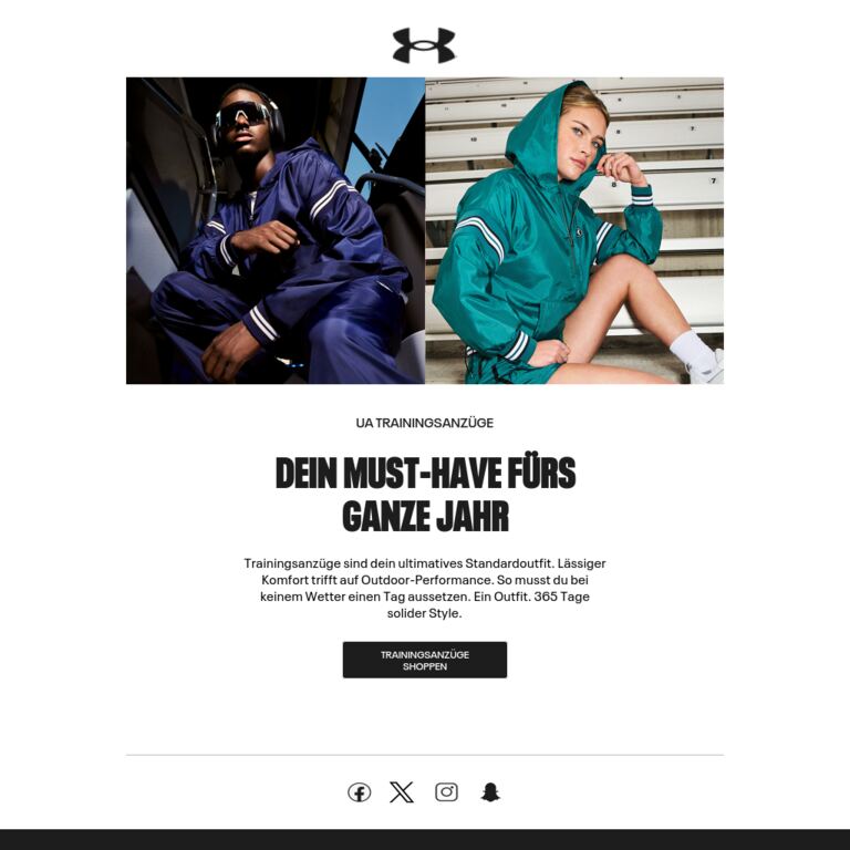 Dein Outfit für fast alle Fälle. - newsletter screenshot