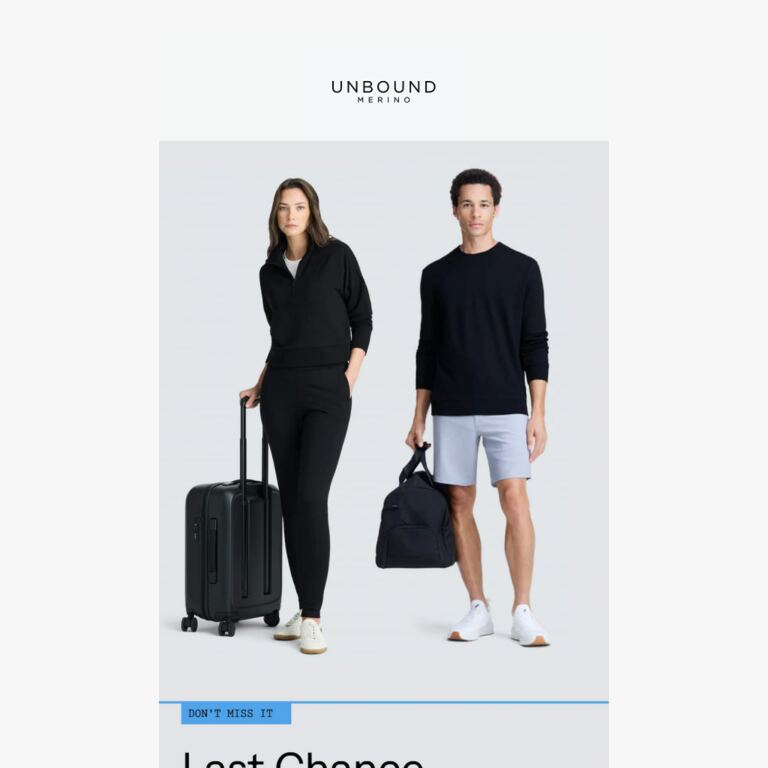 The Last Chance Collection Is Back!🥳 - newsletter screenshot