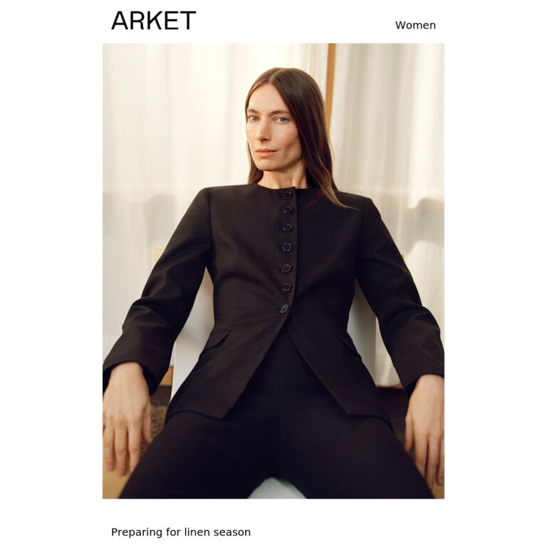 A first look at our linen edit - newsletter screenshot