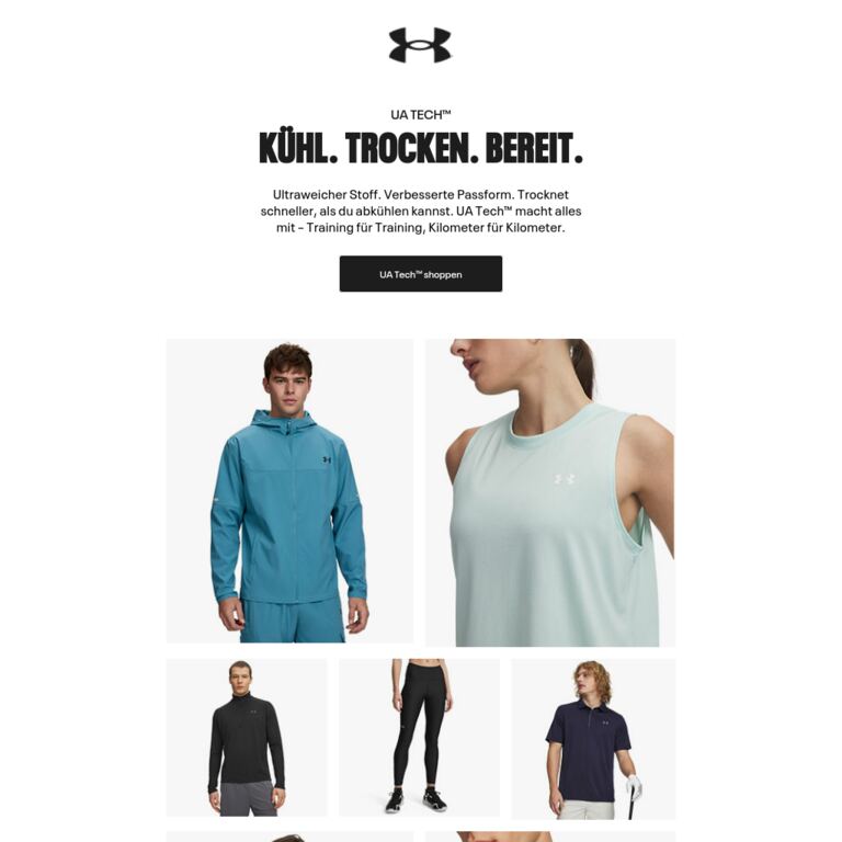 Dein UA Tech™ Starter-Paket - newsletter screenshot