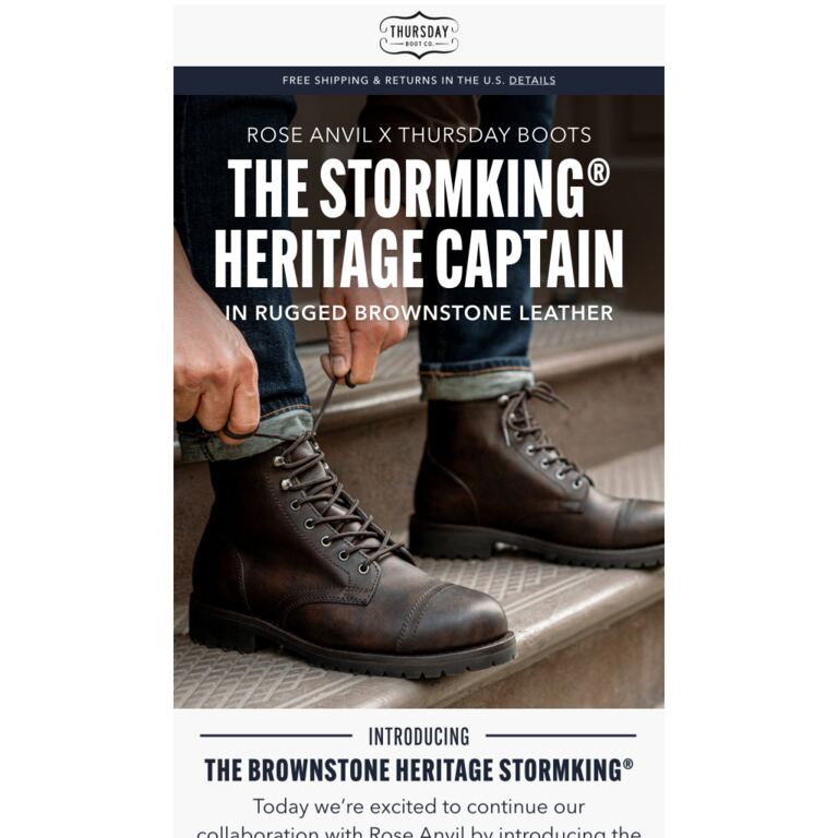 New Brownstone Heritage StormKing Captain!! - newsletter screenshot