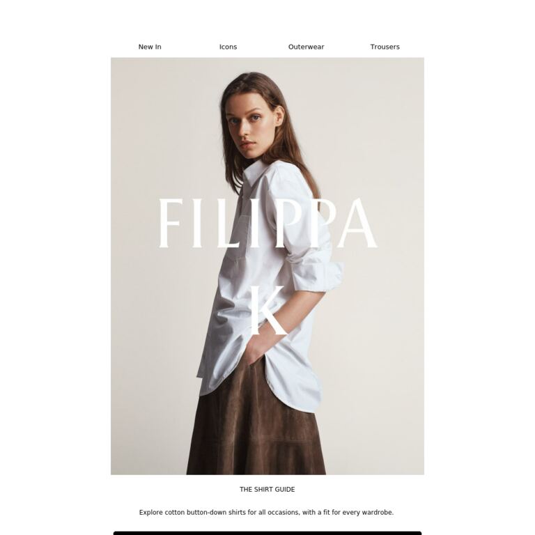The Shirt Guide - newsletter screenshot