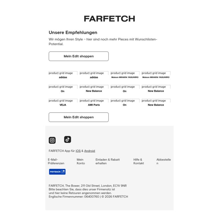 Diese Pieces sind genau Ihr Style - newsletter screenshot
