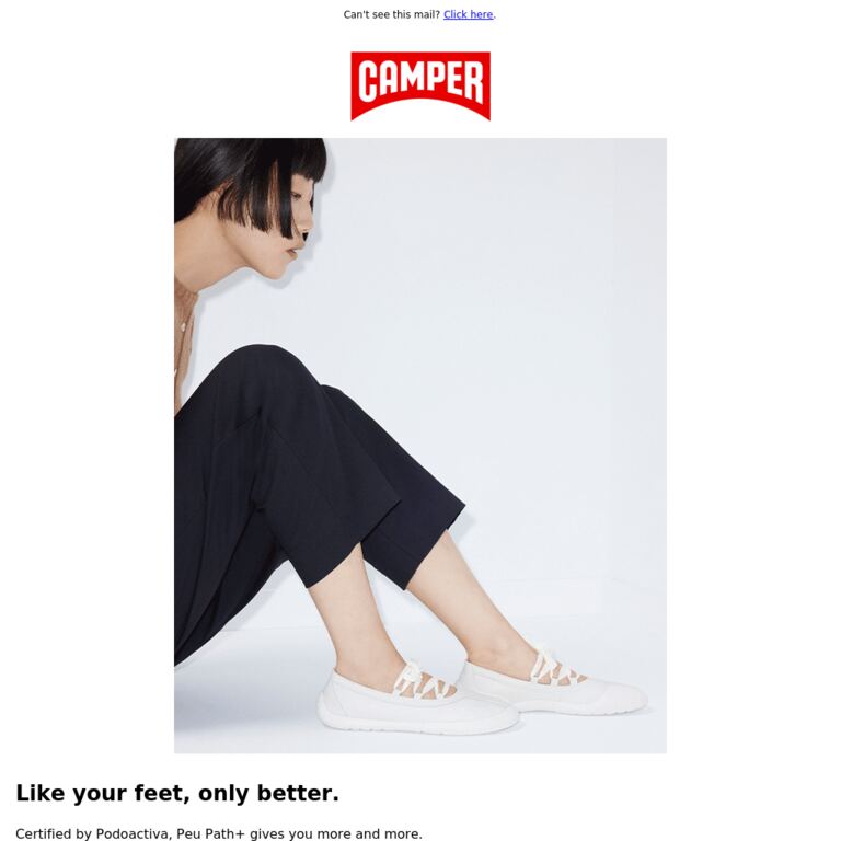 That barefoot feeling - newsletter screenshot