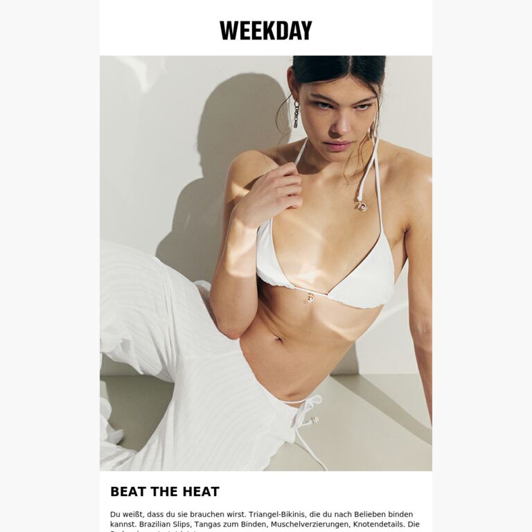 Neu: Pre-Summer Bademode - newsletter screenshot