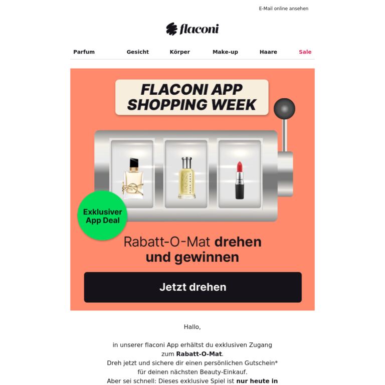  📱 APP geht's: Jetzt spielen und gewinnen - newsletter screenshot