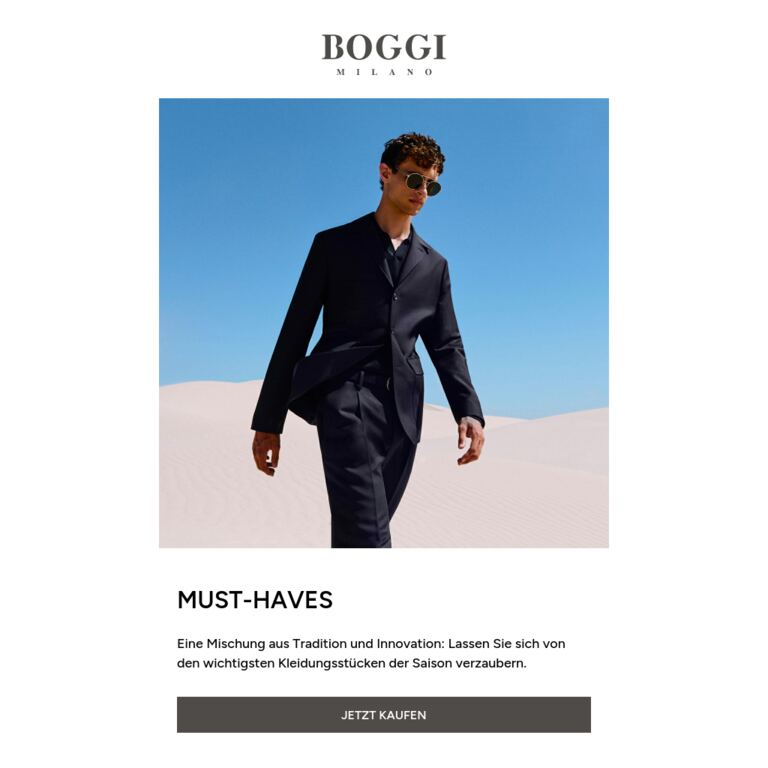 Entdecken Sie die neuen Must-haves - newsletter screenshot