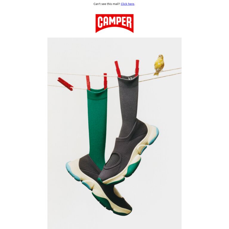CAMPER × ISSEY MIYAKE | Karst Finch - newsletter screenshot