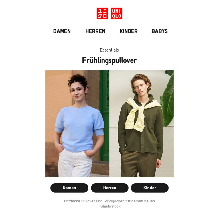 Wenn der Frühling auf sich warten lässt - newsletter screenshot