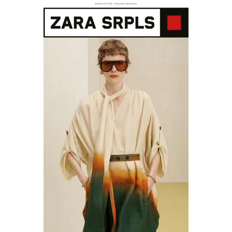 ZARA SRPLS. Kollektion 16. Drop 02 - newsletter screenshot