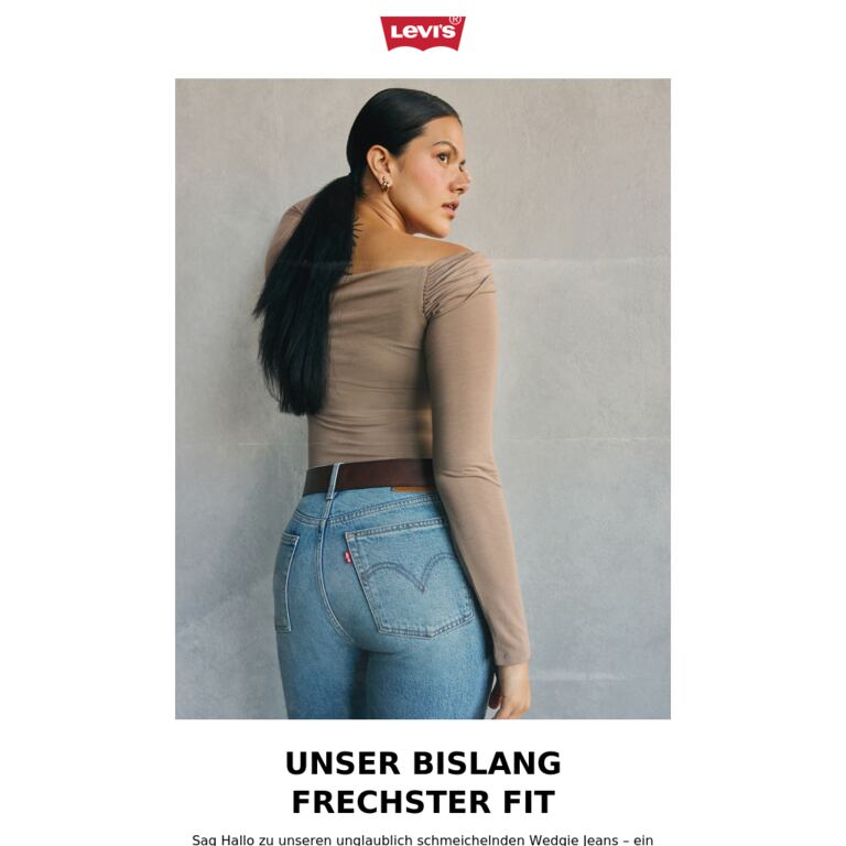 Entdecke die frechsten Jeans für deinen Kleiderschrank - newsletter screenshot