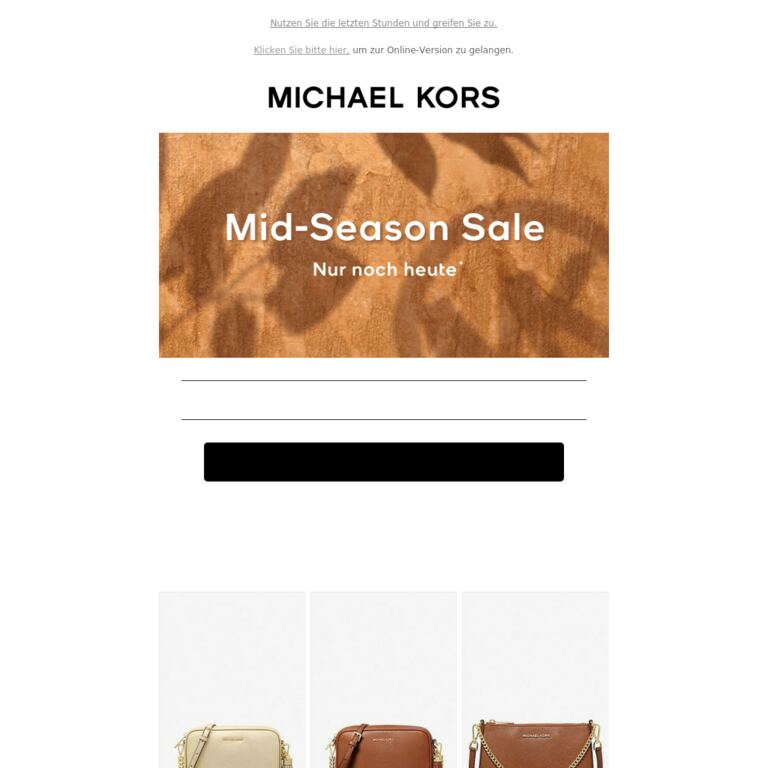 Unser Mid-Season Sale ist fast vorbei! - newsletter screenshot