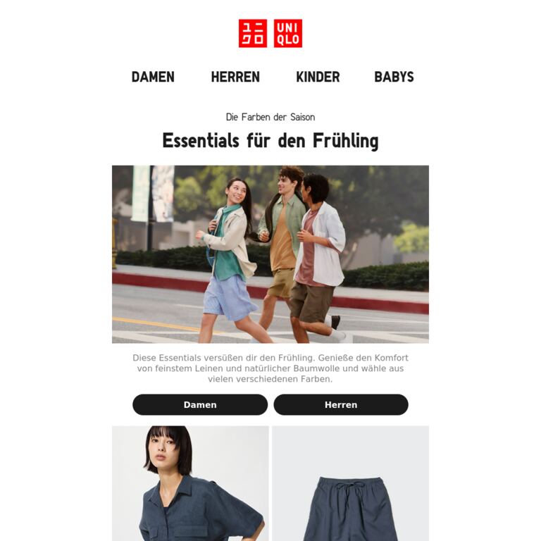Das Must-have im Frühling - newsletter screenshot