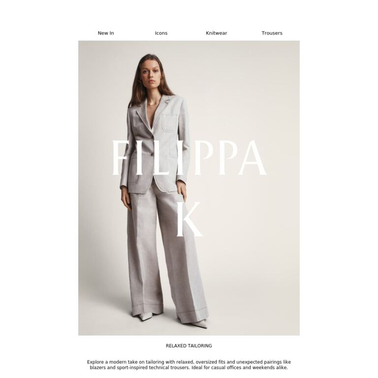 How to Style Relaxed Tailoring - newsletter screenshot