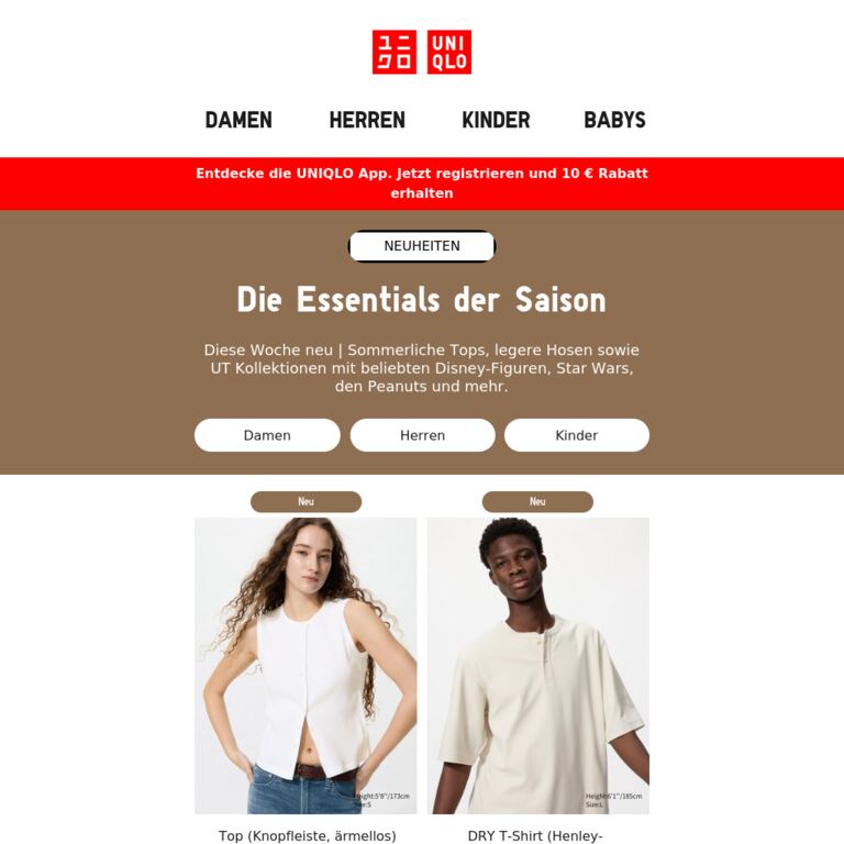 Diese Woche neu - newsletter screenshot