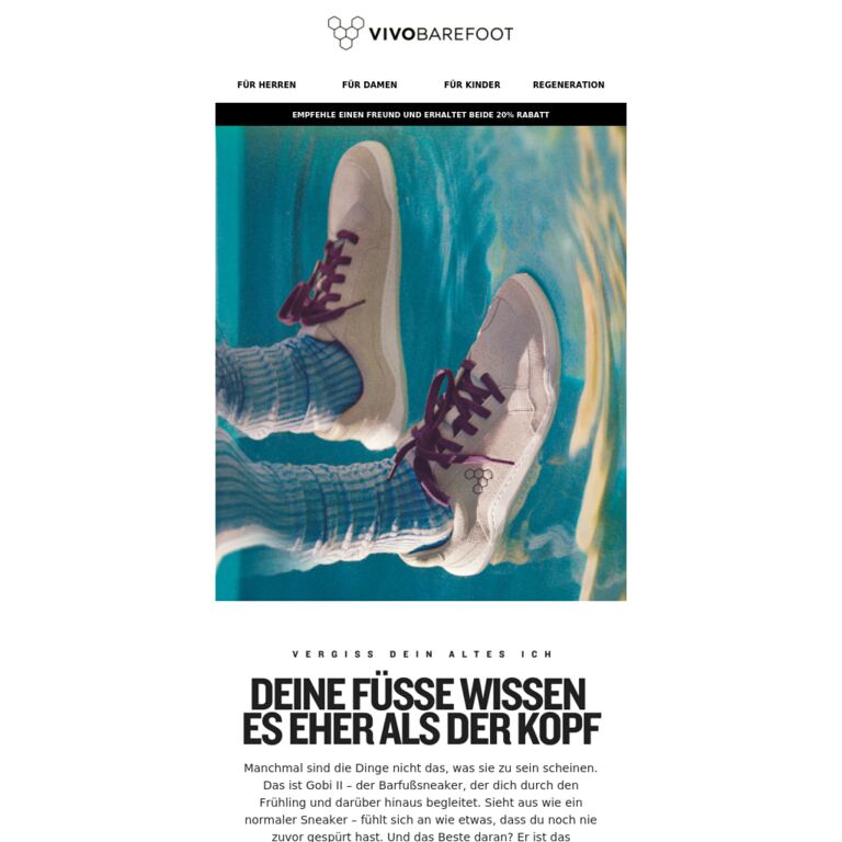 Dies ist kein gewöhnlicher Sneaker - newsletter screenshot
