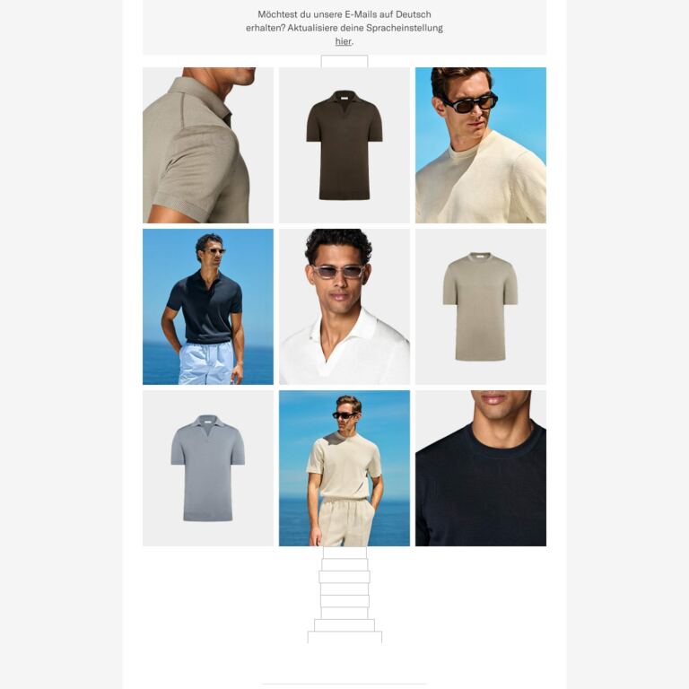 Online Exclusive: Ice Cotton Knits - newsletter screenshot