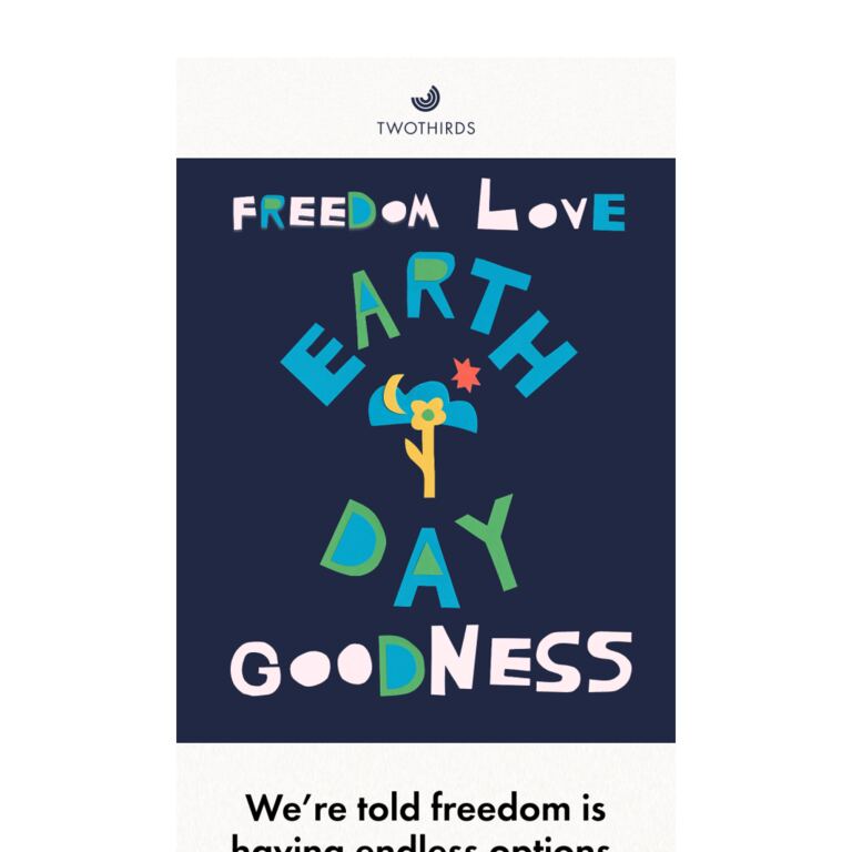 Happy Earth Day! - newsletter screenshot
