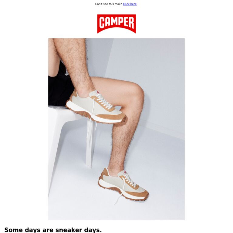 Sneaker days are longer - newsletter screenshot