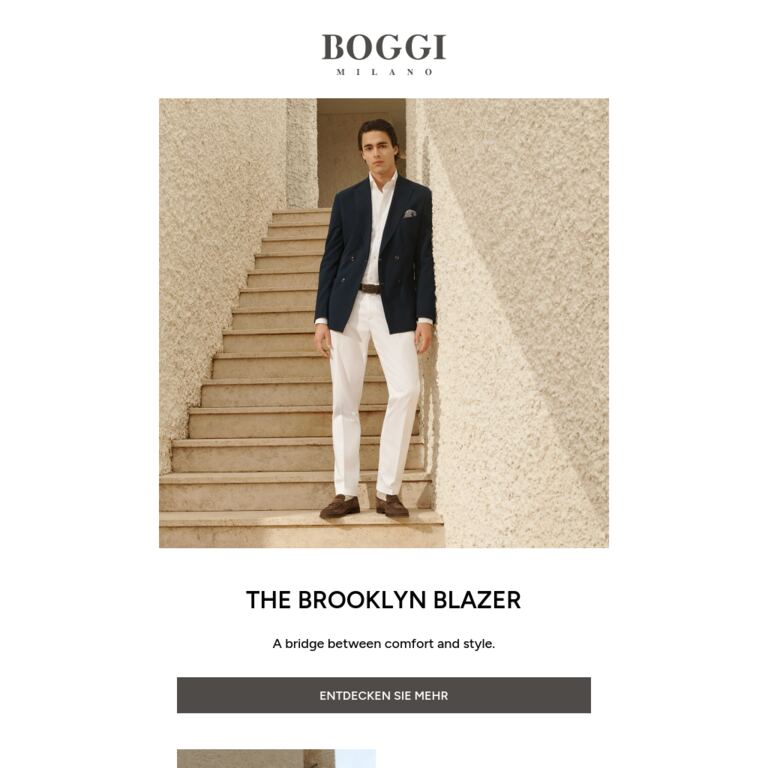 Haben Sie The Brooklyn Blazer schon ausprobiert? - newsletter screenshot