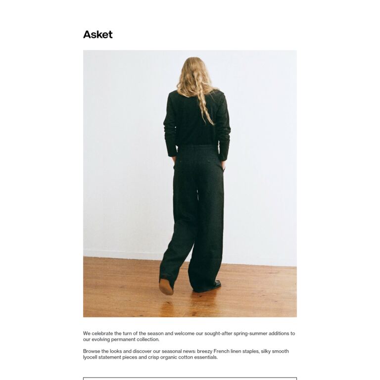 Spring-Summer Looks - newsletter screenshot