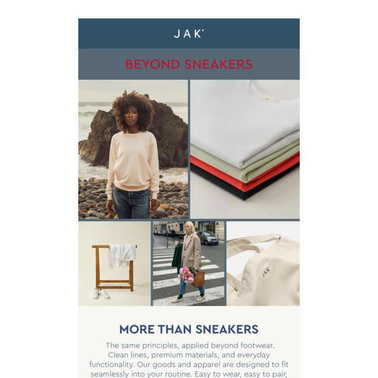 Beyond Sneakers. - newsletter screenshot