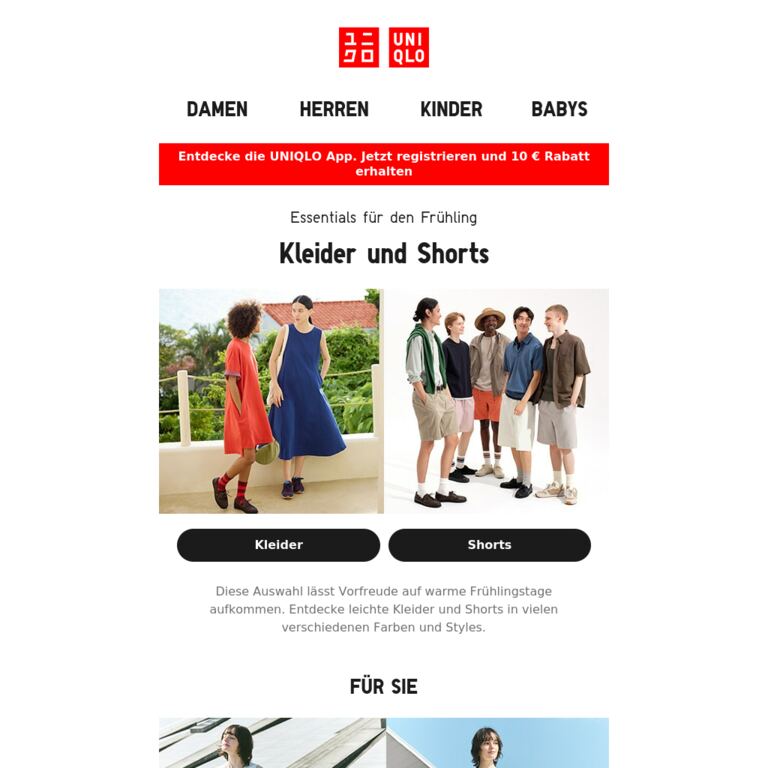 Der Frühling kann kommen - newsletter screenshot
