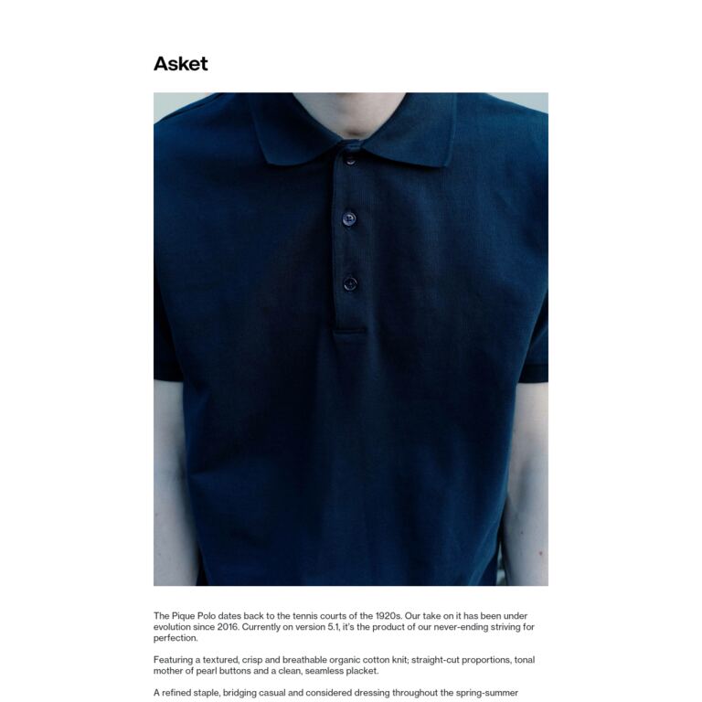 In focus: The Pique Polo - newsletter screenshot