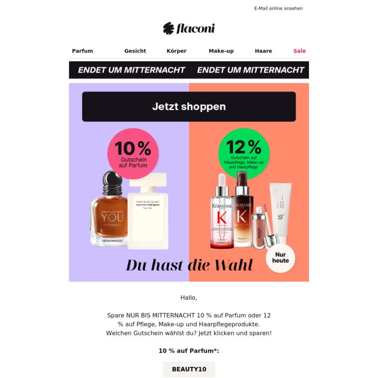 LETZTE CHANCE: Bis zu 12% auf deine Lieblingskategorie‼️ - newsletter screenshot
