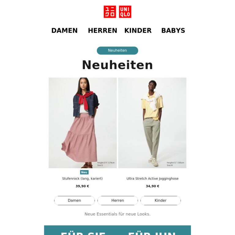Die Neuheiten der Woche - newsletter screenshot