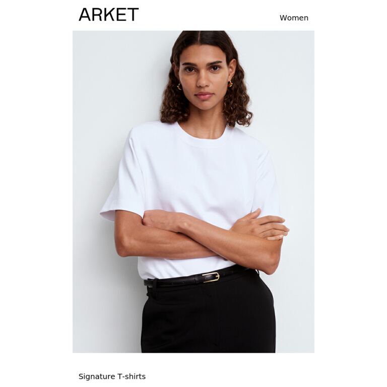 Signature T-shirts - newsletter screenshot