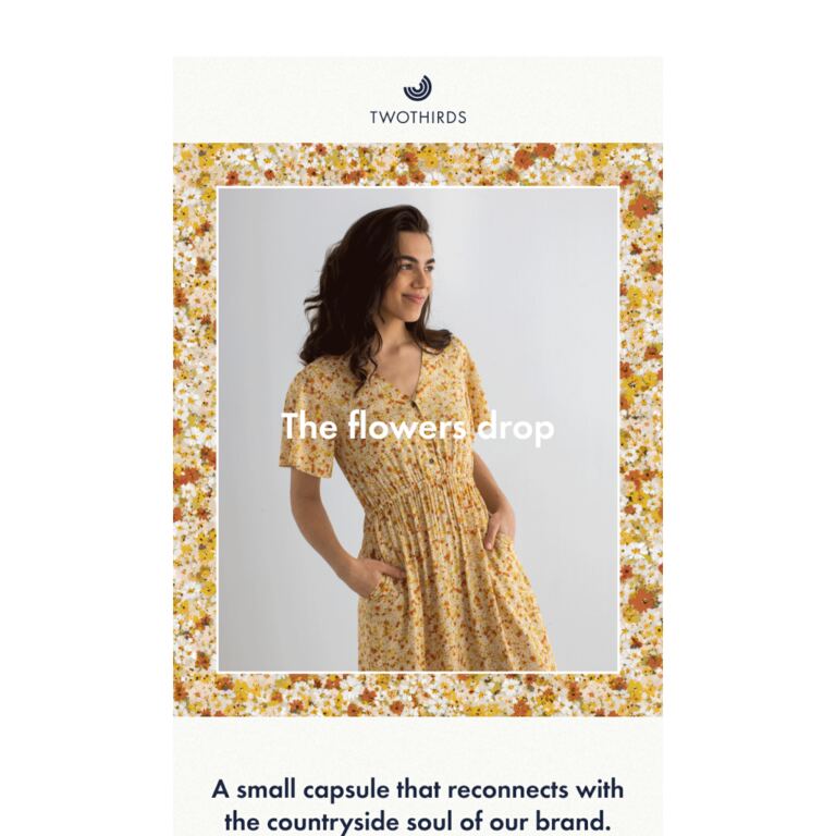 The Flower Print Capsule - newsletter screenshot