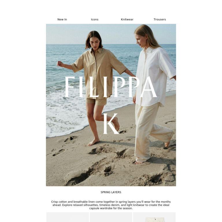 Spring's Light Layers - newsletter screenshot