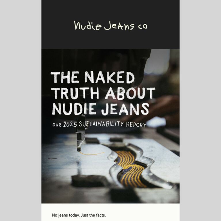 No jeans today. - newsletter screenshot