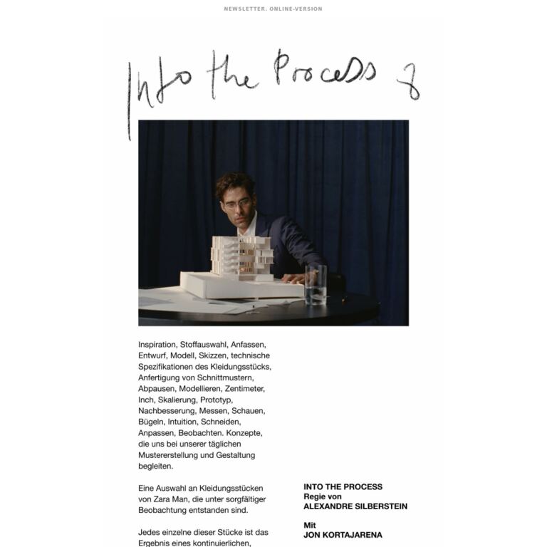 Into the Process VIII - newsletter screenshot