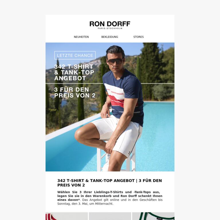 Letzte Chance: 342 Angebot T-Shirt & Tank-Top - newsletter screenshot