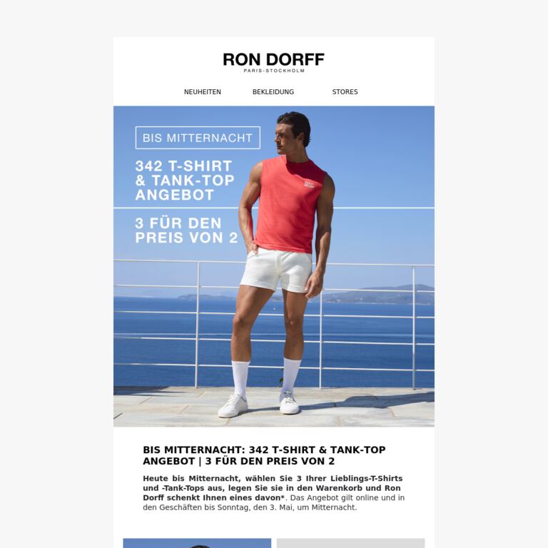 Bis Mitternacht: 342 Angebot T-Shirt & Tank-Top - newsletter screenshot
