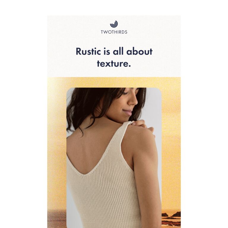 New In! The Rustic Capsule - newsletter screenshot