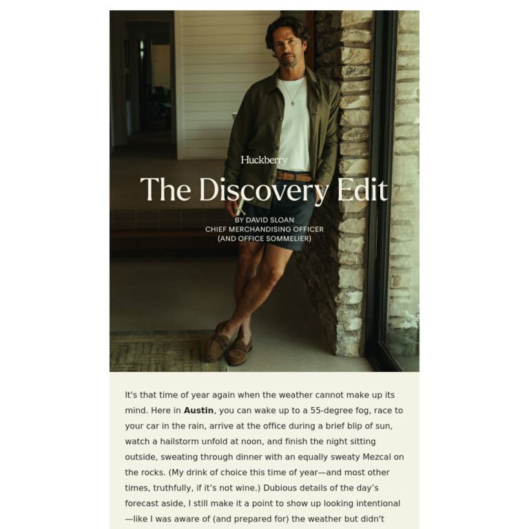 Curated by Our Office Sommelier - newsletter screenshot