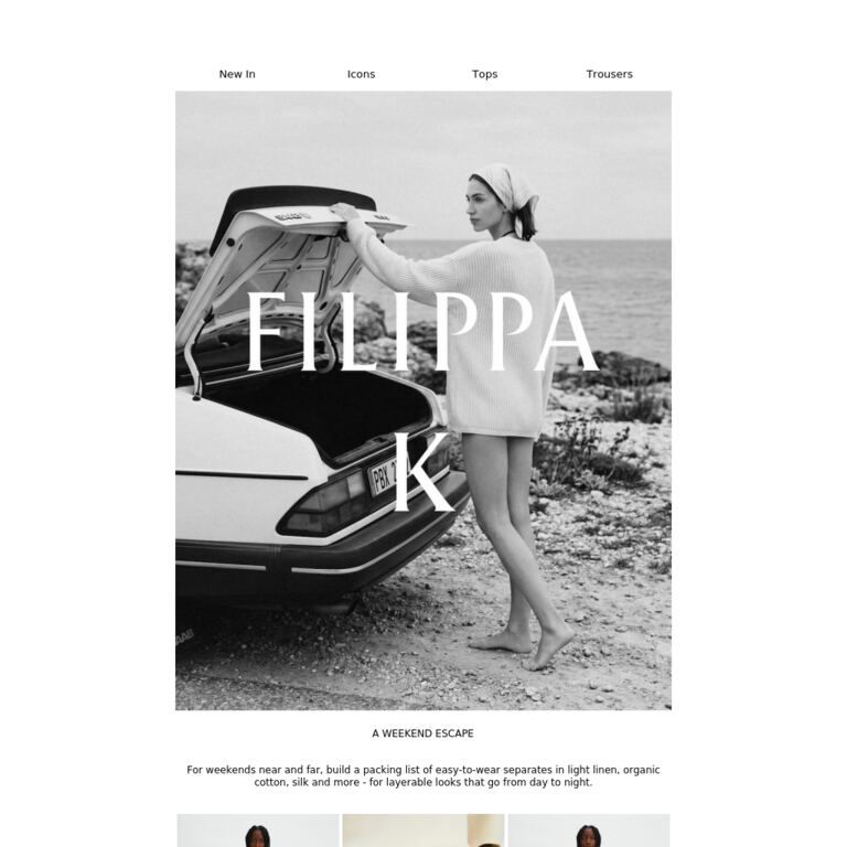 Looks for a Weekend Escape - newsletter screenshot